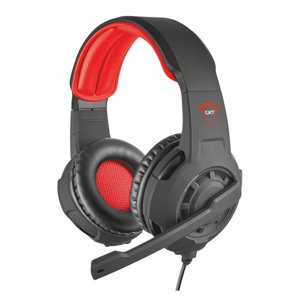 Audífonos Gamer Trust Radius Black Y Red Ps4 Ps5 Xbox Switch