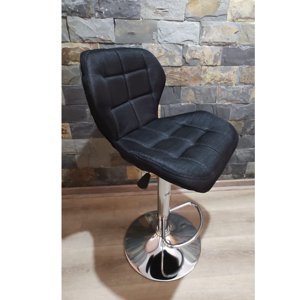 Portal Center - Piso Bar Taburete Altura Ajustable Aviador Negro