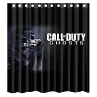 Pinghai - Cortina De Ducha De Call Of Duty Con Ganchos (167 X 183 Cm)
