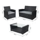 thumbnail image 3 of Set Terraza 4 Piezas Sorrento Mesa + Sillon Negro, 3 of 6