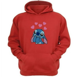 Genérico - Polerón Canguro Extraterrestre Azul Rojo Talla Xs Unisex