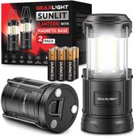 Linterna De Camping Gearlight Sunlit Con 2 Pilas Led Con Base Magnética