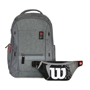 Pack Wilson Mochila Seul Gris + Banano Oslo Negro