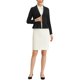 thumbnail image 2 of INSPIRE CHIC Blazer corto de trabajo para mujer, atuendo de maestra para el regreso a clases, chaqueta de oficina casual con cuello con solapa, manga larga y volante, talla M, color negro, 2 of 6