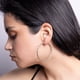 thumbnail image 2 of Aros Mujer Plata Argolla Perfiladas Grande, 2 of 3