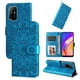 thumbnail image 5 of Funda tipo cartera FOXDOCK para OPPO Reno 6Z , diseño girasol en relieve, cuero PU, cierre magnético, soporte y tarjetero, 5 of 5