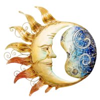 Magideal - Arte De Pared De Terre Y De Metal Para Exteriores, Decoración Colgante De Pared De De Metal, Escultura De Pared Artística Para ,