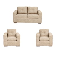 Muebles América - Living Franco 211 Cuero Auris Beige