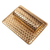 Ioensy - Almohada Para Decoración De Uñas Manicura Reposabrazos De Mano Cojín Pu Soporte Dorado