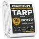 thumbnail image 1 of Lona Kesfitt 6x6 m Blanca 16 mil Resistente y Impermeable, 1 of 8