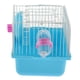 thumbnail image 5 of Caja De Transporte De Jaula Del Hámster Con La Botella De Agua De La Rueda Corriente Plato Azul, 5 of 5