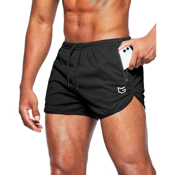 G Gradual Men's Running Shorts 3" with Zipper Pockets