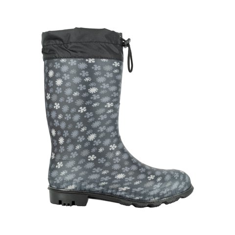 Bota De Agua Con Polar Biela Copos Negro Alquimia