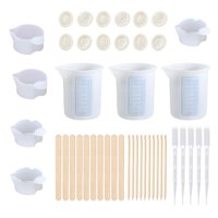 Bothyi - Tazas Medidoras De Mezcla De Silicona Diy Molde De Resina Uv Herramienta De Joyería De Fundición Diy 43Pcs