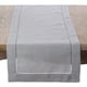 thumbnail image 1 of Caminero de Mesa SARO LIFESTYLE 41 × 137 cm Gris con Detalle de Punto Hem, 1 of 4