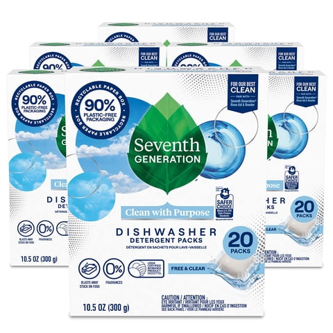 Paquetes De Detergente Para Lavavajillas Seventh Generation