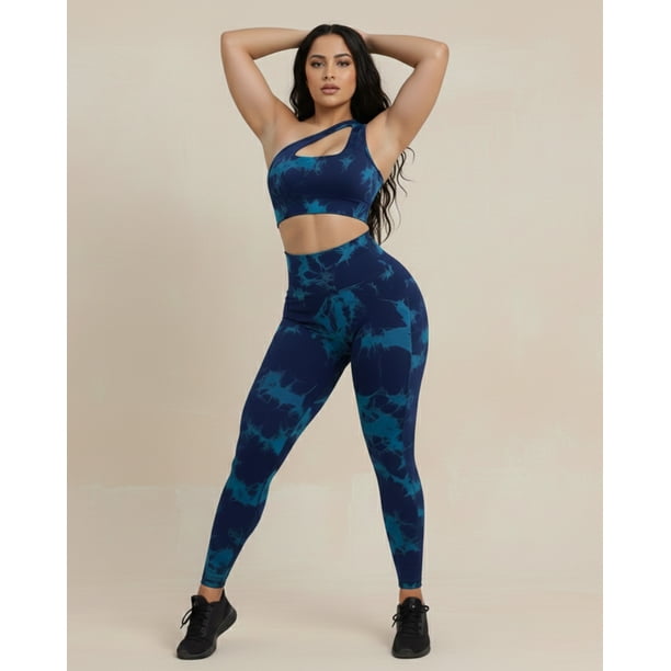Conjunto Deportivo Mujer Tie Dye Levanta Glúteos