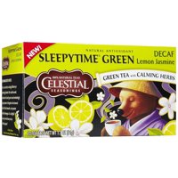 Tea Celestial Seasonings Sleepytime, Café Descafeinado, Limón, Jazmín, Verde