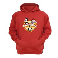 Genérico - Polerón Canguro Animaniacs Dibujos Animados Rojo Talla S Unisex