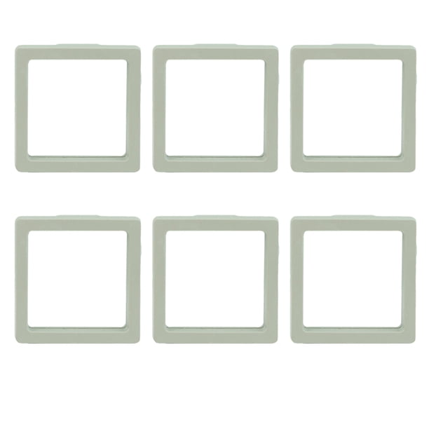 6 unidades, organizador de joyas para anillos, collares, pulseras y pendientes, caja transparente.