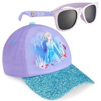 Set De Gafas De Sol Y Gorra De Béisbol Disney Girls Purple Frozen