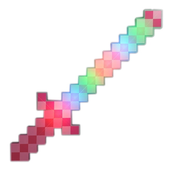 Espada guerrera rosa pixelada con LED Blinkee Fun