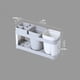 thumbnail image 2 of Organize Your Bathroom with our 1pc Toothbrush Holder Toothpaste Holder Stand Wash Cup Set with Hollow Design Drain and Clear Drawer - Perfect for a Tidy and Stylish Bathroom!, 2 of 4