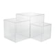 thumbnail image 1 of Elevadores De Anidación De Soporte De Cubo Acrílico De 3 Uds Con Fondo Hueco Para Mostrador De Venta Al Por Menor Transparente, 1 of 5