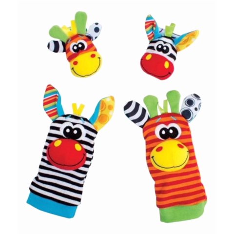 Genérico - Set 12 Sonajeros Calcetines Y Muñequera Sensorial Bebe Lau