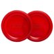 thumbnail image 2 of Plato Rojo Biodegradable 17 cm, 10 Un, 2 of 2