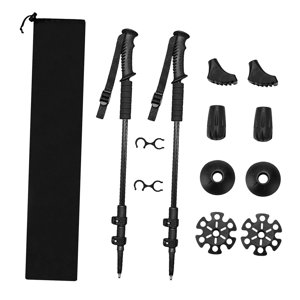 Ioensy - 2 Uds Bastones De Trekking De Montaña Candado Telescópico Para Excursionistas Mochileros Caminando