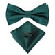thumbnail image 1 of Corbatin Seda Hombre Paño y colleras Set humita regalo formal Pajarita verde Talla Única, 1 of 4