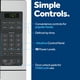 thumbnail image 5 of Horno microondas GE Compact, 0.7 pies cúbicos, 700 W, encimera blanca, 5 of 7