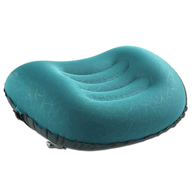 Almohada de camping cómoda, almohada inflable para acampar, almohada pequeña para dormir y viajar
