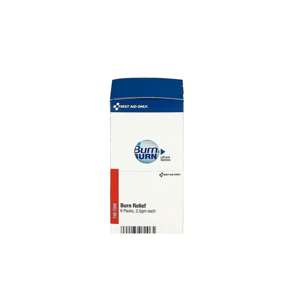 First Aid Only FAE-7006 Recarga de Gel para Quemaduras Paquete de 6