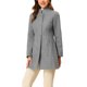 thumbnail image 4 of INSPIRE CHIC Abrigo de Mujer de Largo Medio con Cuello Mao, Abotonado, Abrigo de Invierno con Bolsillos Inclinados y Forro Completo Gris M, 4 of 6