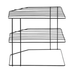 Bothyi - Estante De Almacenamiento De Cocina, Soporte Para Frutas De 3 Capas, Estante Organizador De Especias Para Baño, Negro