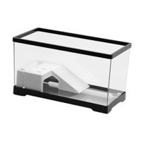 Ioensy - Drenaje Inferior Del Tanque De Tortuga, Recinto Para Tortugas, Decoración Interior Grande, Color Negro