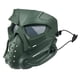 thumbnail image 3 of Máscara Táctica Guardia Casco Protección Ocular De Cara Completa Para Caza Verde Claro, 3 of 5
