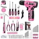 thumbnail image 4 of Juego De Taladro Inalámbrico Rosa De 8 V Con 127 Accesorios, Luz Y Caja De Herramientas Para Reparaciones Domésticas. Ideal Para El Mantenimiento Diario Del Hogar., 4 of 7
