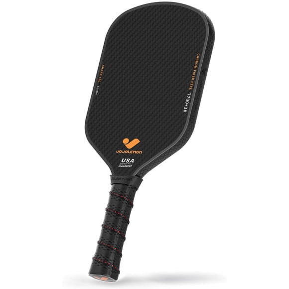 Pala De Pickleball Shark 100 De Fibra De Carbono Núcleo De 16 Mm