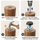 thumbnail image 5 of Niveladores para muebles WAFJAMF, rosca UNC 1/4-20, 16 piezas, 5 of 6