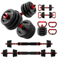 Juego De Mancuernas Ajustables Scepkn 4 En 1 De 6 A 22,5 Kg Para Gimnasio En Casa