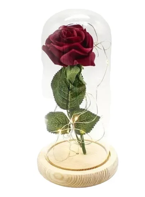 Genérico - Rosa Eterna Encapsulada Luz Led San Valentín