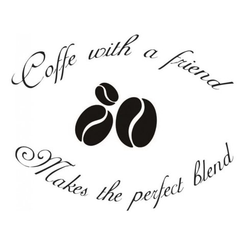 Rienda Libre Graphics - Decomural Coffee With A Friend Cafe Ws-40872