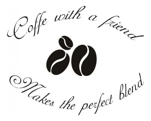 Rienda Libre Graphics - Decomural Coffee With A Friend Cafe Ws-40872