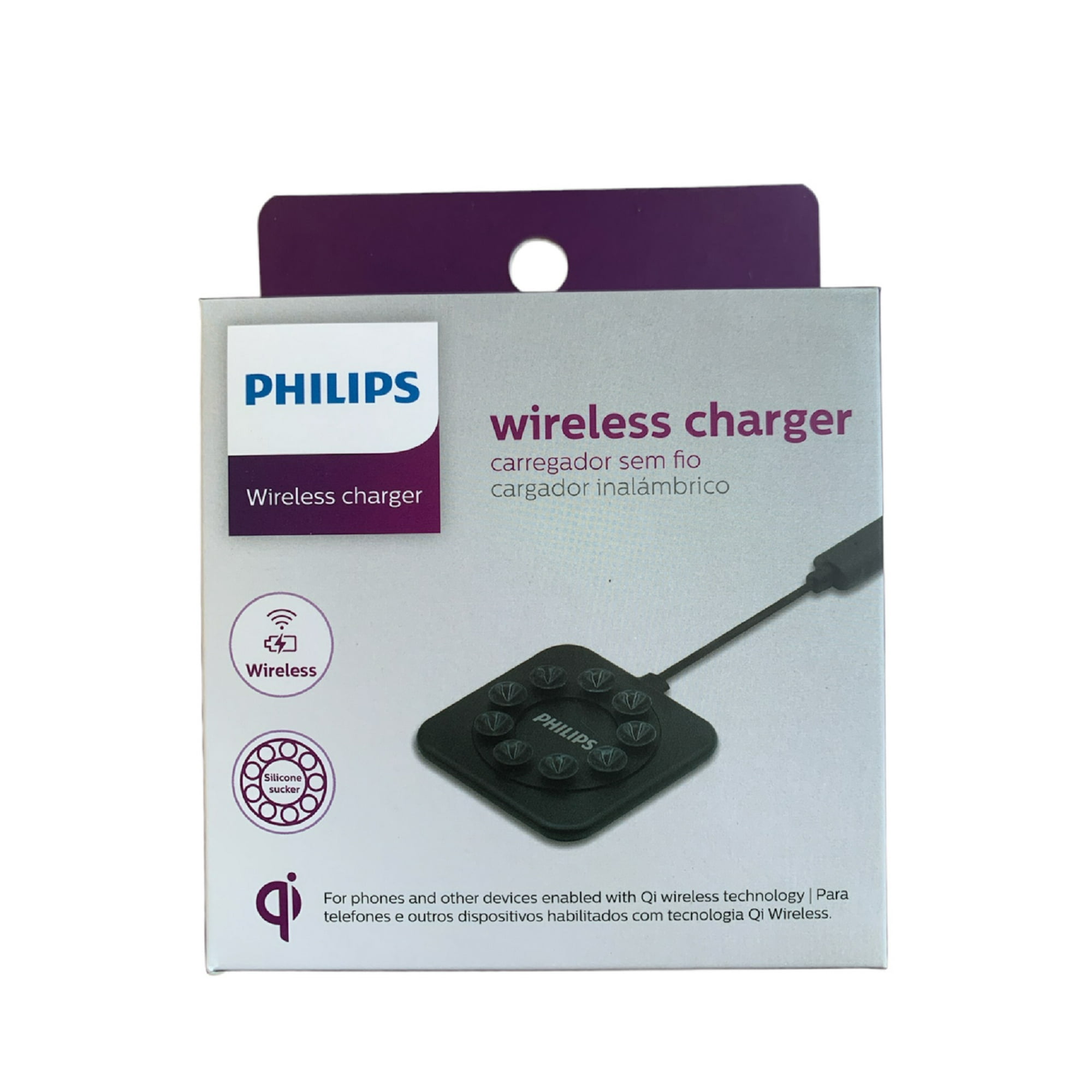 Philips - Cargador Inalámbrico Dlp9016u/97 Cuadrado