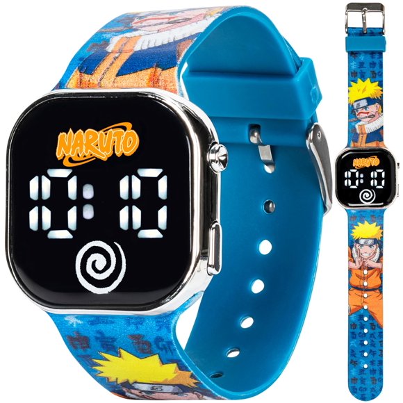 Reloj Accutime Naruto con pantalla LED y correa de plástico