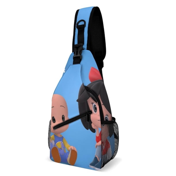 Cleo y Cuquín Riñonera Bandolera con Estampado Integral para Hombres y Mujeres, Bolso Cruzado Gráfico de Tendencia, Mochila de Hombro Streetwear para Ciclismo y Deportes, Riñonera Versátil Casual