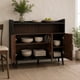 thumbnail image 2 of Aparador Buffet Industrial 100x34x92 cm Nogal Negro 3 Puertas Repisas MDF 12 mm, 2 of 6